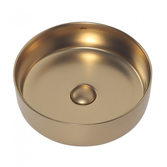 РАКОВИНА НАКЛАДНАЯ ABBER BEQUEM AC2108MMG ЗОЛОТО МАТОВОЕ