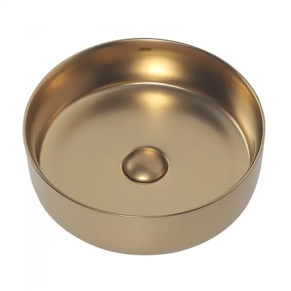 РАКОВИНА НАКЛАДНАЯ ABBER BEQUEM AC2108MMG ЗОЛОТО МАТОВОЕ