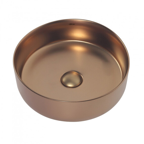 РАКОВИНА НАКЛАДНАЯ ABBER BEQUEM AC2108MRG РОЗОВОЕ ЗОЛОТО МАТОВОЕ