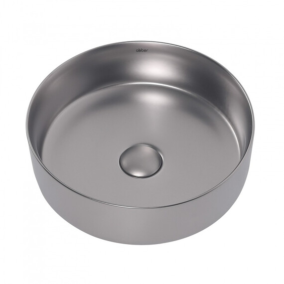 РАКОВИНА НАКЛАДНАЯ ABBER BEQUEM AC2108MS СЕРЕБРО МАТОВОЕ