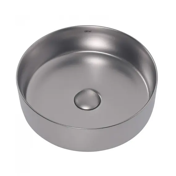 РАКОВИНА НАКЛАДНАЯ ABBER BEQUEM AC2108MS СЕРЕБРО МАТОВОЕ