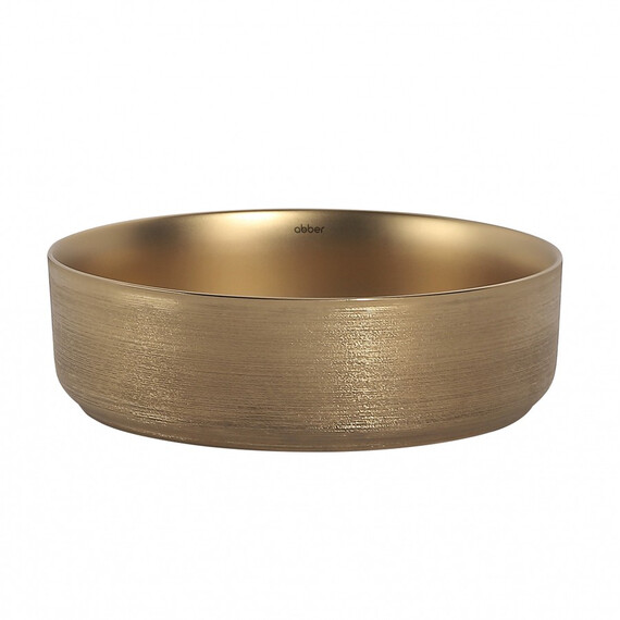 РАКОВИНА НАКЛАДНАЯ ABBER BEQUEM AC2109BGM ЗОЛОТО МАТОВОЕ