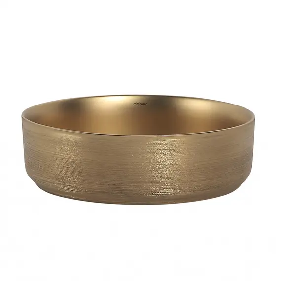 РАКОВИНА НАКЛАДНАЯ ABBER BEQUEM AC2109BGM ЗОЛОТО МАТОВОЕ