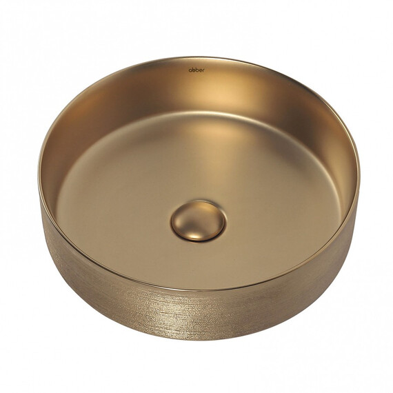 РАКОВИНА НАКЛАДНАЯ ABBER BEQUEM AC2109BGM ЗОЛОТО МАТОВОЕ
