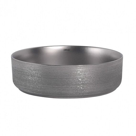 РАКОВИНА НАКЛАДНАЯ ABBER BEQUEM AC2109BSM СЕРЕБРО МАТОВОЕ