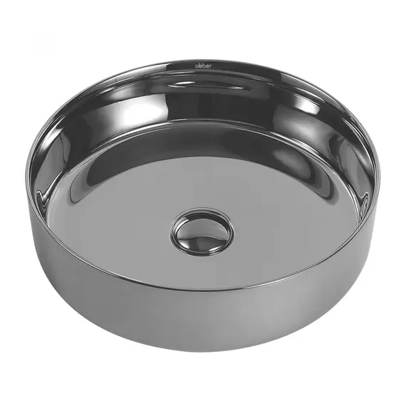 РАКОВИНА НАКЛАДНАЯ ABBER BEQUEM AC2109GS СЕРЕБРО