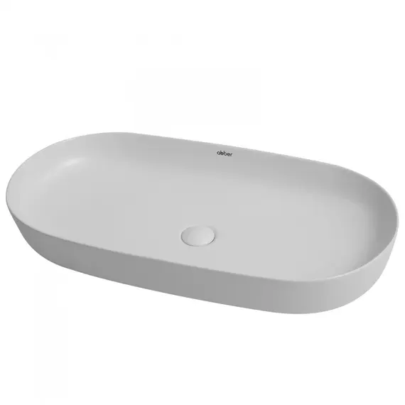 РАКОВИНА НАКЛАДНАЯ ABBER BEQUEM AC2110MLG СВЕТЛО-СЕРАЯ МАТОВАЯ