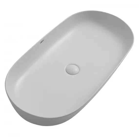 РАКОВИНА НАКЛАДНАЯ ABBER BEQUEM AC2110MLG СВЕТЛО-СЕРАЯ МАТОВАЯ