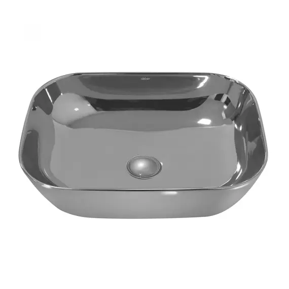 РАКОВИНА НАКЛАДНАЯ ABBER RECHTECK AC2200GS СЕРЕБРО
