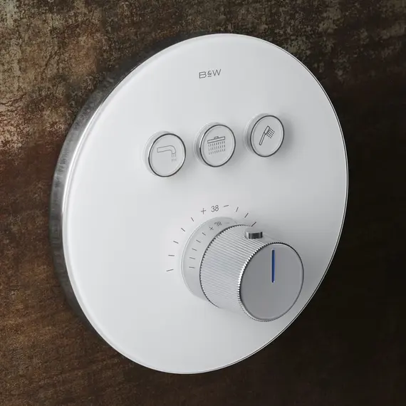 СМЕСИТЕЛЬ B&W U7787 ВСТРАИВАЕМЫЙ, КОМПЛЕКТ, ХРОМ