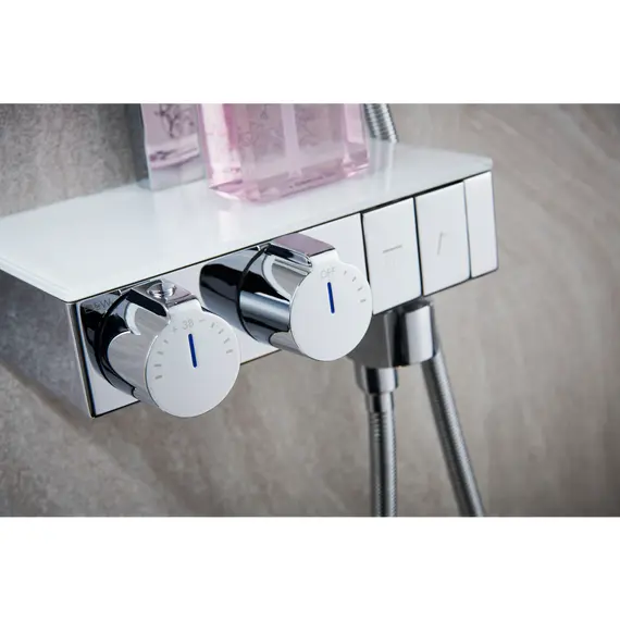 КОМПЛЕКТ СМЕСИТЕЛЬ ДУШЕВАЯ СТОЙКА B&W U7855 ХРОМ