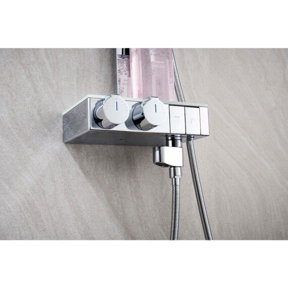 КОМПЛЕКТ СМЕСИТЕЛЬ ДУШЕВАЯ СТОЙКА B&W U7855 ХРОМ