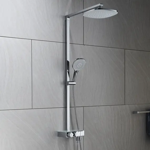 КОМПЛЕКТ СМЕСИТЕЛЬ ДУШЕВАЯ СТОЙКА B&W U7855 ХРОМ