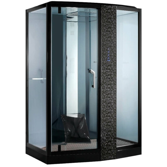 ДУШЕВАЯ КАБИНА С ФУНКЦИЕЙ "РИМСКИЕ ТЕРМЫ" ORANS SR-89105RS/LS ЧЕРНАЯ