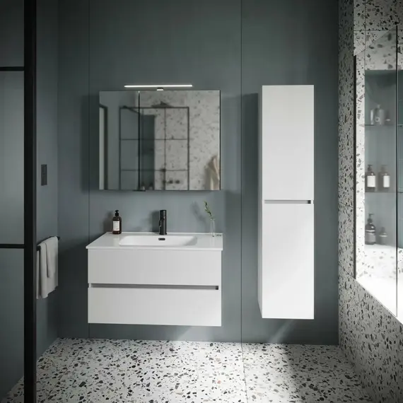 ТУМБА ПОДВЕСНАЯ SANCOS URBAN 890Х450Х550, C ДВУМЯ ЯЩИКАМИ ОСНАЩЕННЫМИ ДОВОДЧИКАМИ, БЕЛЫЙ ГЛЯНЕЦ , АРТ. UR90W