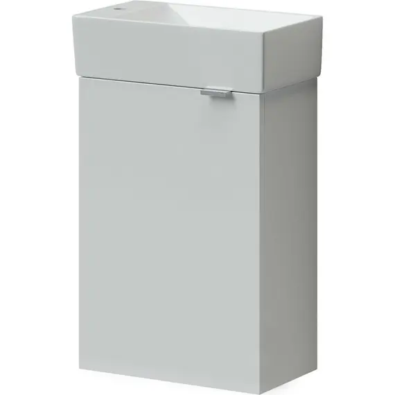 ТУМБА ПОДВЕСНАЯ SANCOS MINI 355Х205Х500, С РАСПАШНОЙ ДВЕРЦЕЙ, ВНУТРИ 1 ПОЛКА, БЕЛЫЙ ГЛЯНЕЦ , АРТ.MN35WL