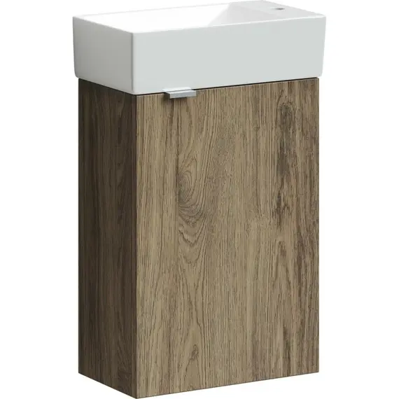 ТУМБА ПОДВЕСНАЯ SANCOS MINI 355Х205Х500, С РАСПАШНОЙ ДВЕРЦЕЙ, ВНУТРИ 1 ПОЛКА, ДУБ ЧАРЛЬСТОН, АРТ.MN35ECHR