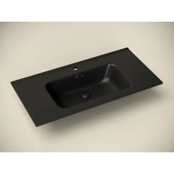 УМЫВАЛЬНИК НАКЛАДНОЙ ПРЯМОУГОЛЬНЫЙ ЧЕРНЫЙ МАТОВЫЙ CERAMICA NOVA ELEMENT 910*465*180ММ