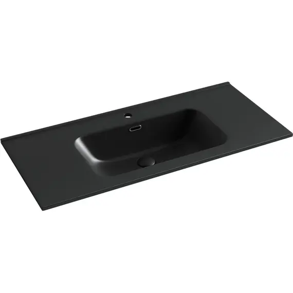 УМЫВАЛЬНИК НАКЛАДНОЙ ПРЯМОУГОЛЬНЫЙ ЧЕРНЫЙ МАТОВЫЙ CERAMICA NOVA ELEMENT 1010*465*180ММ