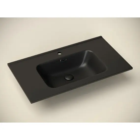 УМЫВАЛЬНИК НАКЛАДНОЙ ПРЯМОУГОЛЬНЫЙ ЧЕРНЫЙ МАТОВЫЙ CERAMICA NOVA ELEMENT 810*465*180ММ