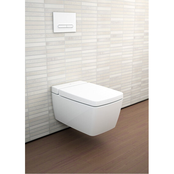 ПОДВЕСНОЙ БЕЗОБОДКОВЫЙ УНИТАЗ VITRA METROPOLE RIM-EX С ЕМКОСТЬЮ ДЛЯ ЧИСТЯЩЕЙ ЖИДКОСТИ