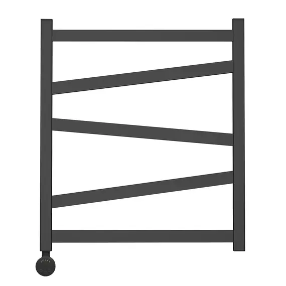 ПОЛОТЕНЦЕСУШИТЕЛЬ ЭЛЕКТРИЧЕСКИЙ POINT ФЕНИКС PN15156BE П5 500X600 ЛЕВЫЙ/ПРАВЫЙ, ЧЕРНЫЙ