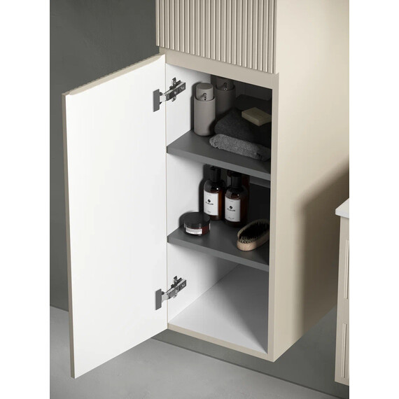 ШКАФ-ПЕНАЛ SANCOS SNOB T ПОДВЕСНОЙ BEIGE SOFT, 350Х350Х1650 ММ, АРТ. PSNT35CE