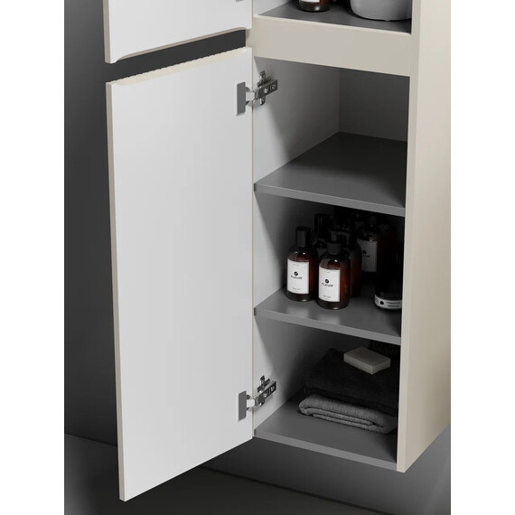 ШКАФ-ПЕНАЛ SANCOS SNOB T ПОДВЕСНОЙ BEIGE SOFT, 350Х350Х1650 ММ, АРТ. PSNT35CE