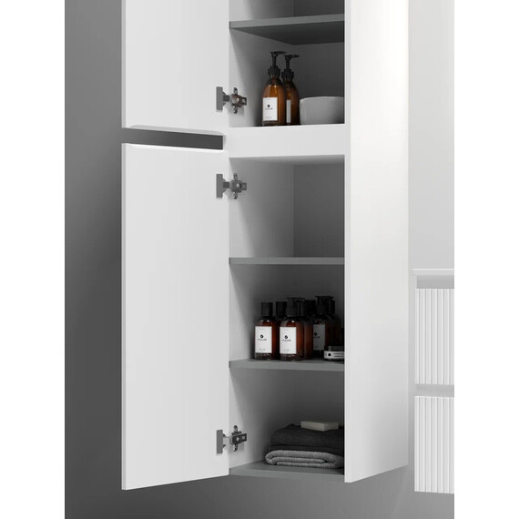 ШКАФ-ПЕНАЛ SANCOS SNOB T ПОДВЕСНОЙ BIANCO, 350Х350Х1650 ММ, АРТ. PSNT35W