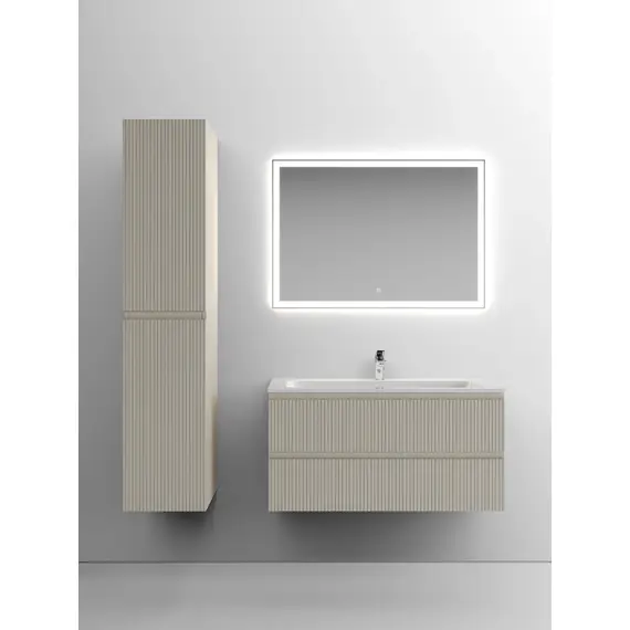 ТУМБА ПОДВЕСНАЯ SANCOS SNOB T 995Х445Х500, C ДВУМЯ ЯЩИКАМИ ОСНАЩЕННЫМИ ДОВОДЧИКАМИ, BEIGE SOFT , АРТ.SNT100CE