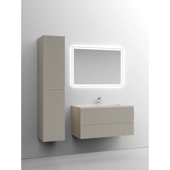 ТУМБА ПОДВЕСНАЯ SANCOS SNOB T 995Х445Х500, C ДВУМЯ ЯЩИКАМИ ОСНАЩЕННЫМИ ДОВОДЧИКАМИ, BEIGE SOFT , АРТ.SNT100CE