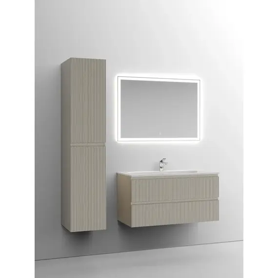 ТУМБА ПОДВЕСНАЯ SANCOS SNOB T 995Х445Х500, C ДВУМЯ ЯЩИКАМИ ОСНАЩЕННЫМИ ДОВОДЧИКАМИ, BEIGE SOFT , АРТ.SNT100CE