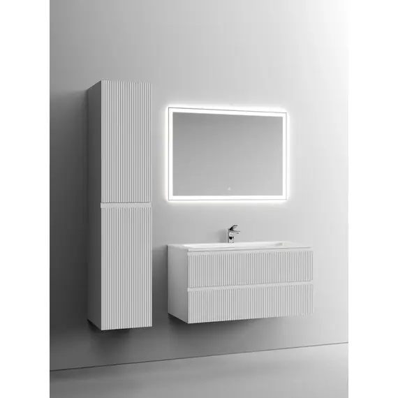 ТУМБА ПОДВЕСНАЯ SANCOS SNOB T 995Х445Х500, C ДВУМЯ ЯЩИКАМИ ОСНАЩЕННЫМИ ДОВОДЧИКАМИ, BIANCO, АРТ.SNT100W