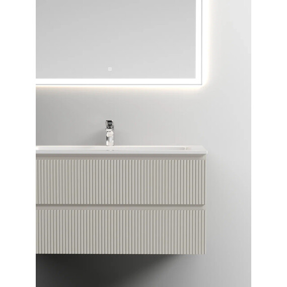 ТУМБА ПОДВЕСНАЯ SANCOS SNOB T 1195Х445Х500, C ДВУМЯ ЯЩИКАМИ ОСНАЩЕННЫМИ ДОВОДЧИКАМИ, BEIGE SOFT, АРТ.SNT120CE