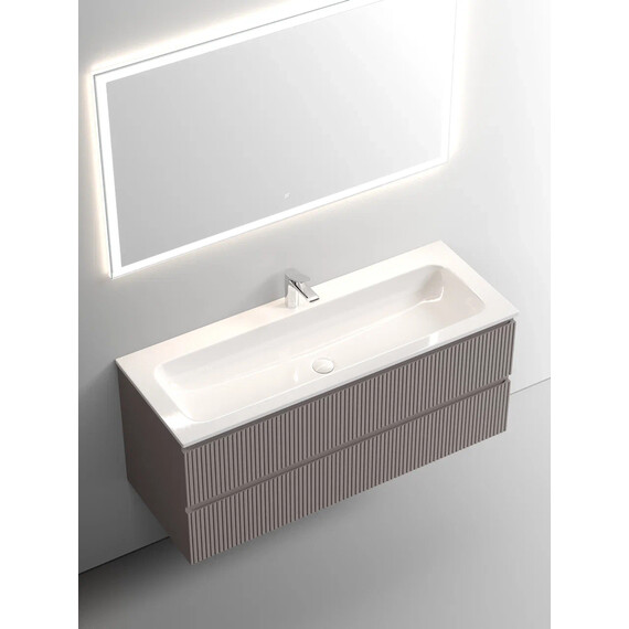 ТУМБА ПОДВЕСНАЯ SANCOS SNOB T 1195Х445Х500, C ДВУМЯ ЯЩИКАМИ ОСНАЩЕННЫМИ ДОВОДЧИКАМИ, DOHA SOFT, АРТ.SNT120SM