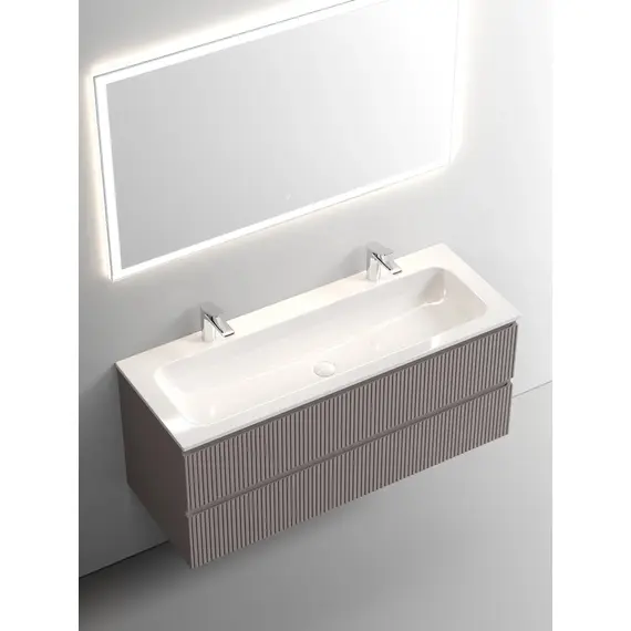 ТУМБА ПОДВЕСНАЯ SANCOS SNOB T 1195Х445Х500, C ДВУМЯ ЯЩИКАМИ ОСНАЩЕННЫМИ ДОВОДЧИКАМИ, DOHA SOFT, АРТ.SNT120SM