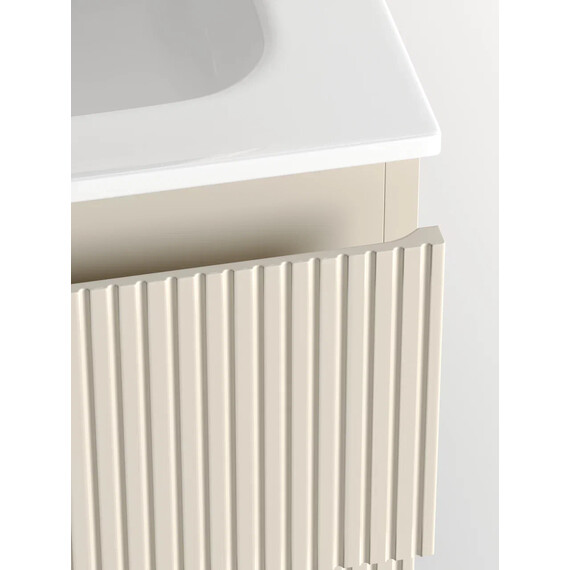 ТУМБА ПОДВЕСНАЯ SANCOS SNOB T 590Х445Х500, C ДВУМЯ ЯЩИКАМИ ОСНАЩЕННЫМИ ДОВОДЧИКАМИ, BEIGE SOFT , АРТ.SNT60CE