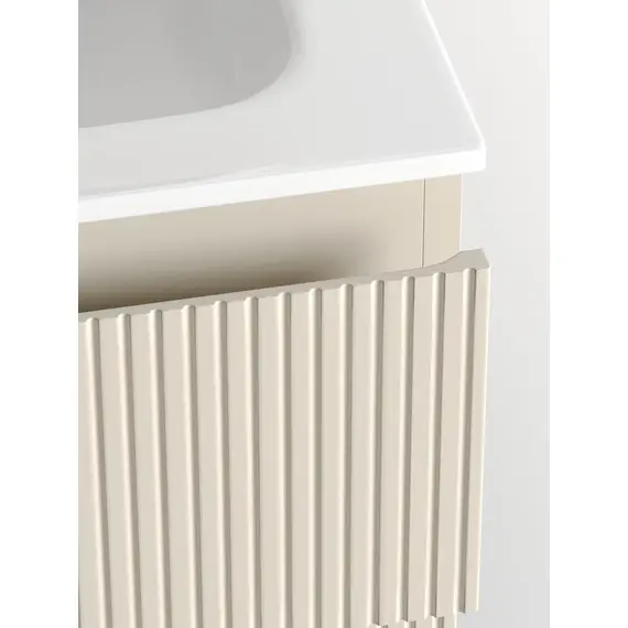 ТУМБА ПОДВЕСНАЯ SANCOS SNOB T 590Х445Х500, C ДВУМЯ ЯЩИКАМИ ОСНАЩЕННЫМИ ДОВОДЧИКАМИ, BEIGE SOFT , АРТ.SNT60CE