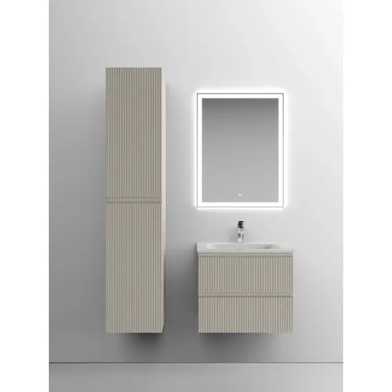 ТУМБА ПОДВЕСНАЯ SANCOS SNOB T 590Х445Х500, C ДВУМЯ ЯЩИКАМИ ОСНАЩЕННЫМИ ДОВОДЧИКАМИ, BEIGE SOFT , АРТ.SNT60CE