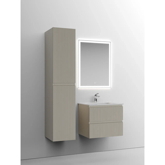 ТУМБА ПОДВЕСНАЯ SANCOS SNOB T 590Х445Х500, C ДВУМЯ ЯЩИКАМИ ОСНАЩЕННЫМИ ДОВОДЧИКАМИ, BEIGE SOFT , АРТ.SNT60CE