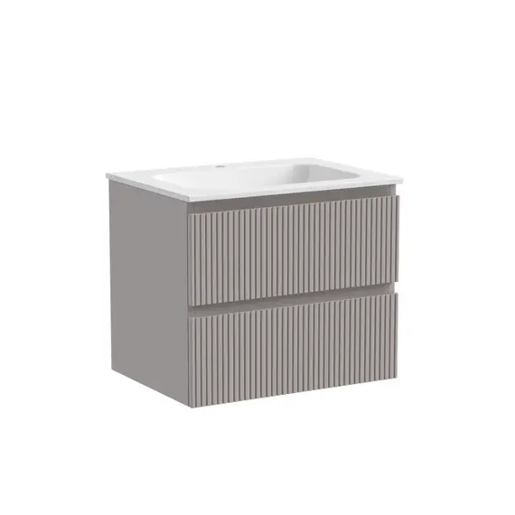 ТУМБА ПОДВЕСНАЯ SANCOS SNOB T 590Х445Х500, C ДВУМЯ ЯЩИКАМИ ОСНАЩЕННЫМИ ДОВОДЧИКАМИ, DOHA SOFT, АРТ.SNT60SM