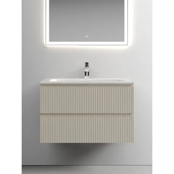 ТУМБА ПОДВЕСНАЯ SANCOS SNOB T 790Х445Х500, C ДВУМЯ ЯЩИКАМИ ОСНАЩЕННЫМИ ДОВОДЧИКАМИ, BEIGE SOFT , АРТ.SNT80CE