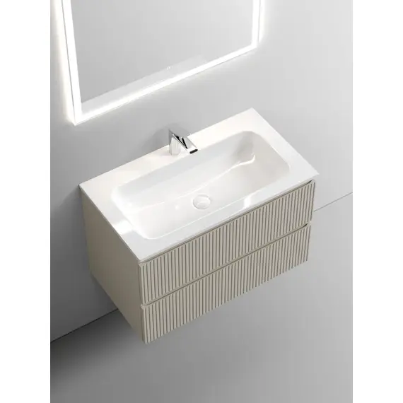 ТУМБА ПОДВЕСНАЯ SANCOS SNOB T 790Х445Х500, C ДВУМЯ ЯЩИКАМИ ОСНАЩЕННЫМИ ДОВОДЧИКАМИ, BEIGE SOFT , АРТ.SNT80CE