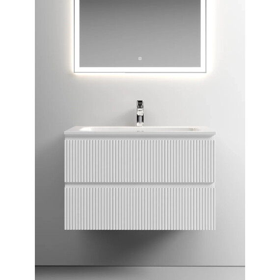 ТУМБА ПОДВЕСНАЯ SANCOS SNOB T 790Х445Х500, C ДВУМЯ ЯЩИКАМИ ОСНАЩЕННЫМИ ДОВОДЧИКАМИ, BIANCO, АРТ.SNT80W