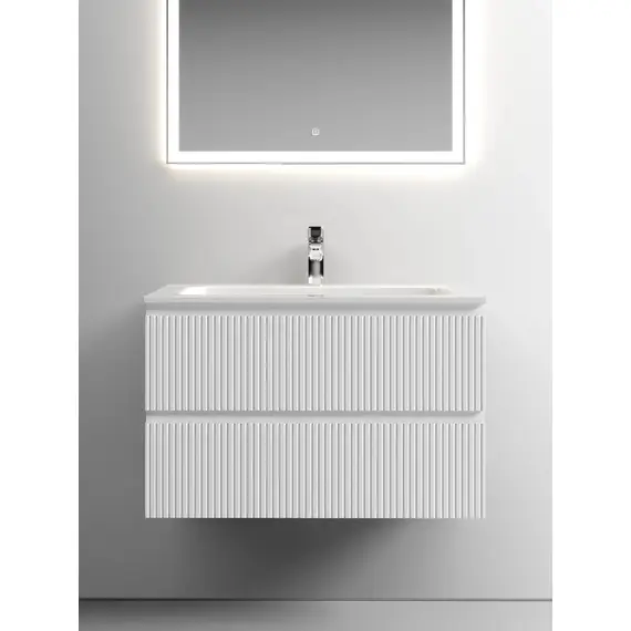 ТУМБА ПОДВЕСНАЯ SANCOS SNOB T 790Х445Х500, C ДВУМЯ ЯЩИКАМИ ОСНАЩЕННЫМИ ДОВОДЧИКАМИ, BIANCO, АРТ.SNT80W