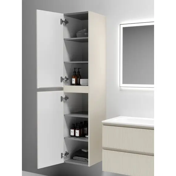 ШКАФ-ПЕНАЛ SANCOS SNOB T ПОДВЕСНОЙ BEIGE SOFT, 350Х350Х1650 ММ, АРТ. PSNT35CE