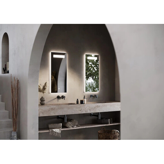 ЗЕРКАЛО ДЛЯ ВАННОЙ КОМНАТЫ SANCOS SOLO 350Х800 С ПОДСВЕТКОЙ, АРТ. SL35