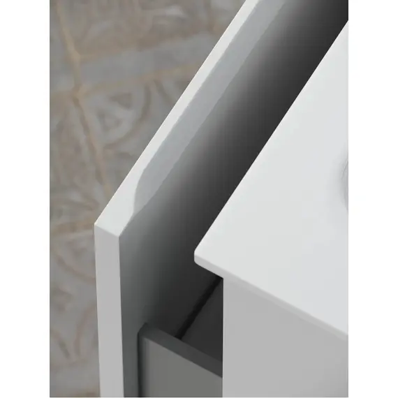 ТУМБА ПОДВЕСНАЯ SANCOS VERY C ОДНИМ ЯЩИКОМ ОСНАЩЕННЫМ ДОВОДЧИКАМИ, BIANCO, 590Х445Х406