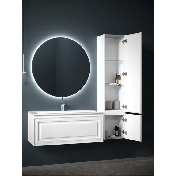 ШКАФ-ПЕНАЛ SANCOS VERY ПОДВЕСНОЙ ПРАВЫЙ, BIANCO, 350Х300Х1600 ММ