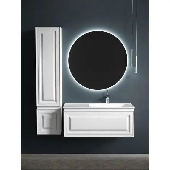 ТУМБА ПОДВЕСНАЯ SANCOS VERY C ОДНИМ ЯЩИКОМ ОСНАЩЕННЫМ ДОВОДЧИКАМИ, ПРАВАЯ, BIANCO, 995Х445Х406